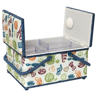 Korbond Hobby Dreams Twin Lidded Sewing Basket image number 2