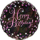 18 Inch Pink Happy Birthday Helium Balloon image number 1