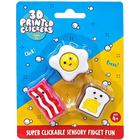 3D Printed Breakfast Fidget Clickers: Pack of 3 image number 1