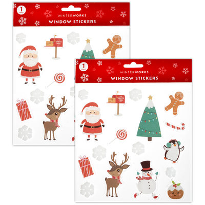 Christmas Window Stickers Bundle image number 1