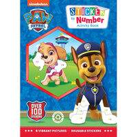 Paw Patrol Sticker by Number Activity Book