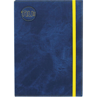 NU Blue Denim Slim Lined Notebook image number 1
