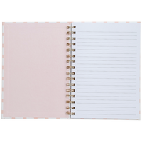 A5 Wiro Gingham Bee Notebook