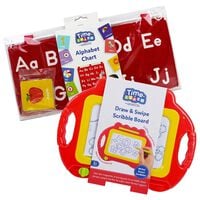 PlayWorks Time To Learn Felt Alphabet and Scribble Board Bundle