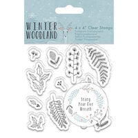 Winter Woodland Wreath Clear Stamp Set