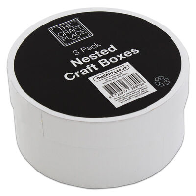 Round Nested Craft Boxes: Pack of 3 image number 1