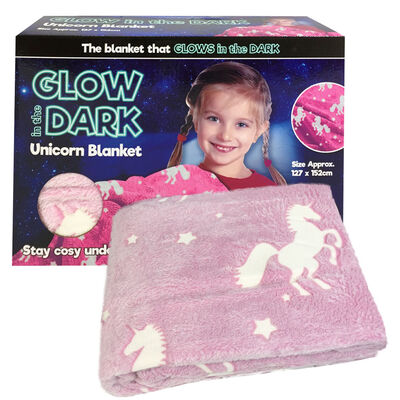 Glow in the Dark Unicorn Blanket image number 3