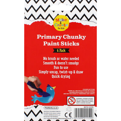 Chunky Paint Sticks: Pack of 6 image number 4