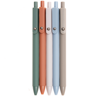 Soft Touch Ballpoint Pens: Pack of 5
