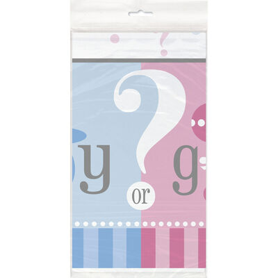 Gender Reveal Plastic Table Cover image number 1