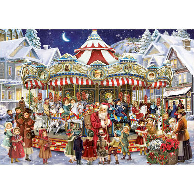 The Christmas Carousel 1000 Piece Jigsaw Puzzle image number 2