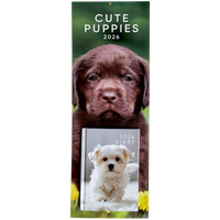 2026 Puppies Slim Calendar