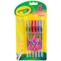 Crayola Glitter Gel Pens: Pack of 6