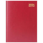 A5 2024 Hardcase Week to View Diary: Red image number 1