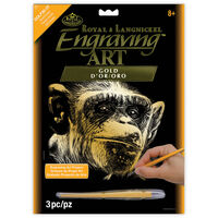 A4 Engraving Art Set: Almost Human Ape
