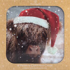 Highland Cow Christmas Cards: Pack Of 10 image number 1