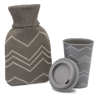 Hot Water Bottle and Flask Gift Set image number 2