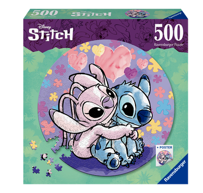 Ravensburger Stitch and Angel 500 Piece Circular Puzzle image number 1