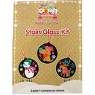 Make Your Own Christmas Stain Glass Kit image number 1