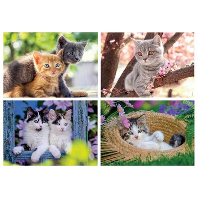 Small Cats 4-in-1 Bumper Jigsaw Puzzle Pack image number 2