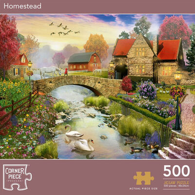 Homestead 500 Piece Jigsaw Puzzle image number 1