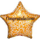 18 Inch Congratulations Star Helium Balloon image number 1