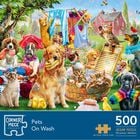Pets On Wash 500 Piece Jigsaw Puzzle image number 1
