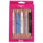 Barbie Rose Gold Pens - 5 Pack image number 1