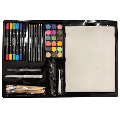 Crawford & Black Complete Art Studio with Easel: 200 Piece Set image number 4