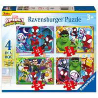 Spidey and His Amazing Friends 4-in-1 Jigsaw Puzzles