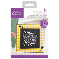 Crafters Companion Make Your Dreams Happen Clear Stamp