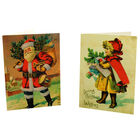 8 Vintage Christmas Cards in Tin - Santa with Drum image number 3