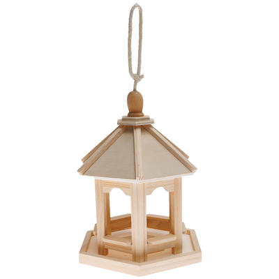 Wooden Birdhouse Feeder: 19 x 16.5 x 24cm image number 1