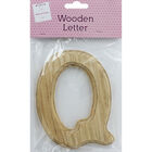 Wooden Letter Q image number 1