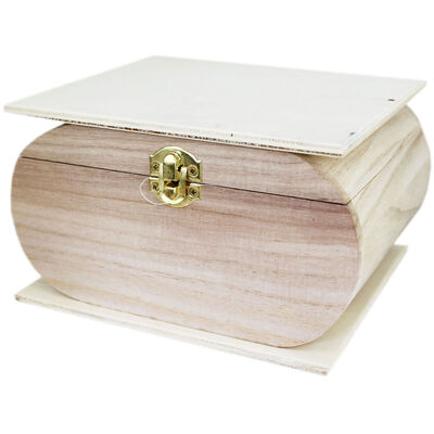 Large Curved Wooden Box image number 1