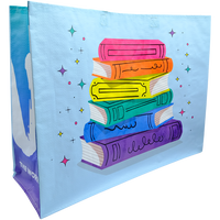 Book Rainbow Shopper Bag