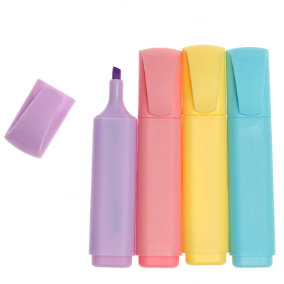 Works Essentials Pastel Highlighter Pens: Pack of 4 image number 3
