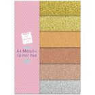 A4 Glitter Pad: Metallic image number 1