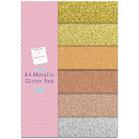 A4 Glitter Pad: Metallic