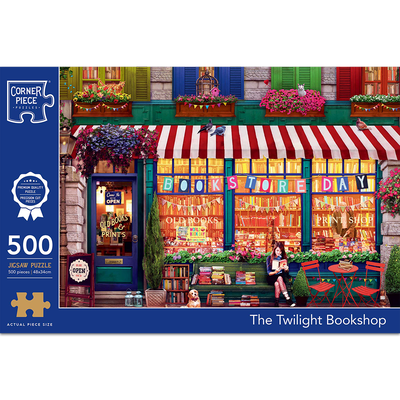 The Twilight Bookshop 500 Piece Jigsaw Puzzle image number 1