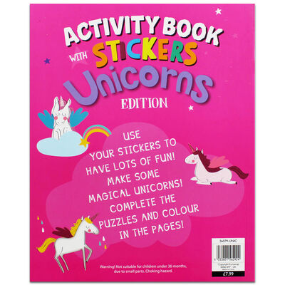 Unicorns Activity Book with Stickers image number 2