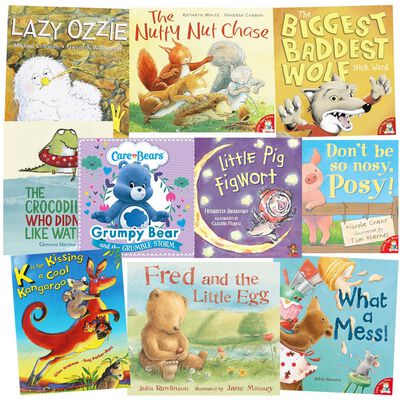 Lazy Ozzie and Friends: 10 Kids Picture Books Bundle By Various |The Works