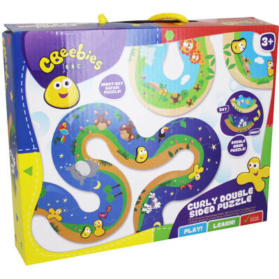 CBeebies Safari Curly Double Sided Puzzle image number 1