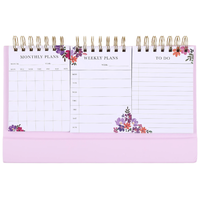 Flowers Monthly Weekly Notepad