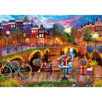 Evening in Amsterdam 1000 Piece Jigsaw Puzzle