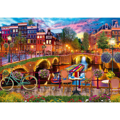 Evening in Amsterdam 1000 Piece Jigsaw Puzzle image number 2