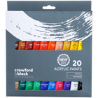 Crawford & Black Acrylic Paints: Pack of 20 image number 1