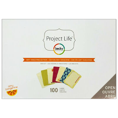 American Crafts: Project Life Amy Tangerine 100 Piece Journal Kit image number 1