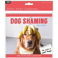 Dog Shaming 2022-2023 Mid-Year Desk Calendar
