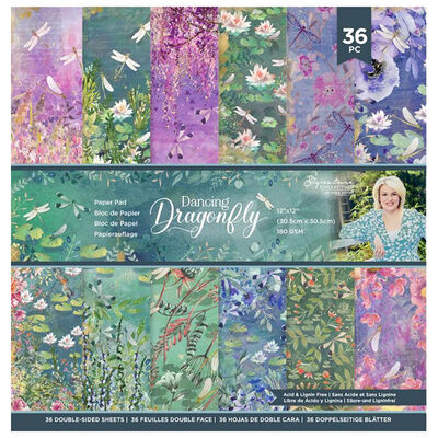 Sara Signature Dancing Dragonfly Design Pad: 12 x 12 Inch image number 1